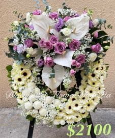 Mixed Floral Wreath - CODE 94793